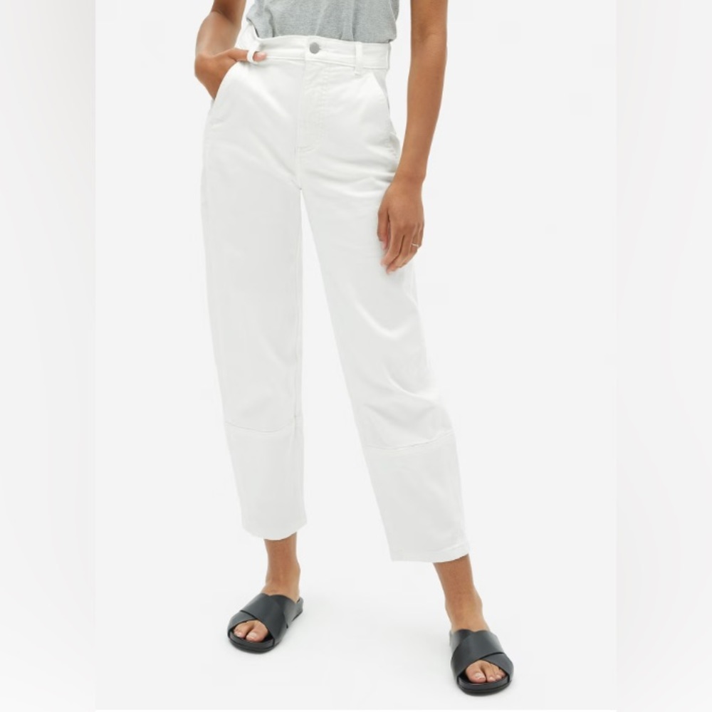 Everlane Utility Barrel Pant | Size 8 | Bone